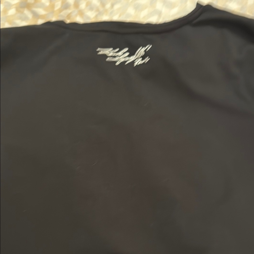 Karl Lagerfeld Black Silver Rhinestone Relaxed Tee - Picture 6 of 7